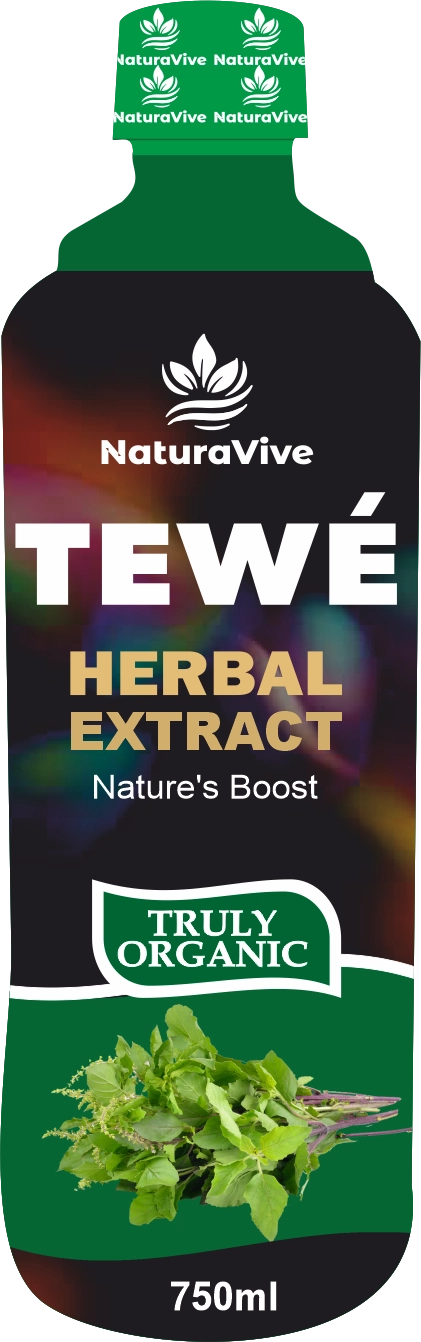 Tewé Herbal Extract by NaturaVive — 750ml organic herbal supplement
